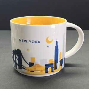 STARBUCKS NY NEW YORK "You Are Here Series" 14oz Coffee Mug Mint Condition 2017